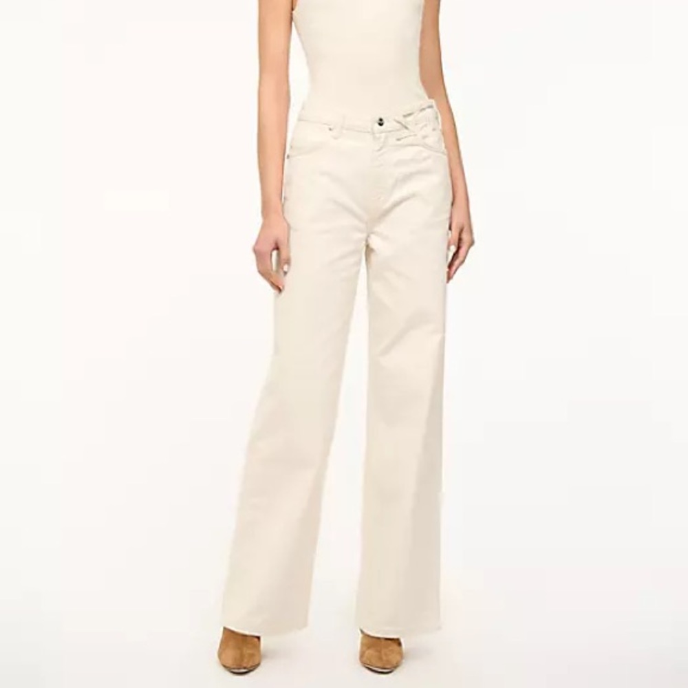 Wrangler x Staud the Loose Jean in Cream